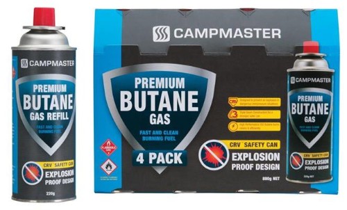 Campmaster 220g CRV Gas Cartridge - Carton of 28