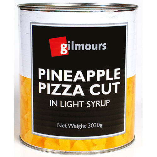Gilmours Pizza Cut Pineapple In Syrup a10