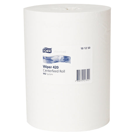 Tork Advanced M2 Wiper Roll, 160M, absorbent and durable, perfect for efficient commercial cleaning and minimizing waste.