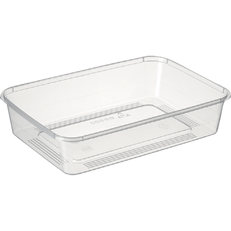 Bonson 500ml rectangular containers, 50 pack, BPA-free, stackable, ideal for meal prep and organizing small items.