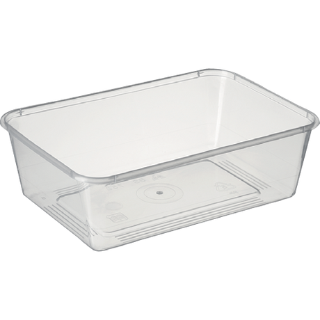 Bonson 750ml rectangular containers pack of 50, BPA-free, microwave and dishwasher safe, perfect for meal prep and storage.