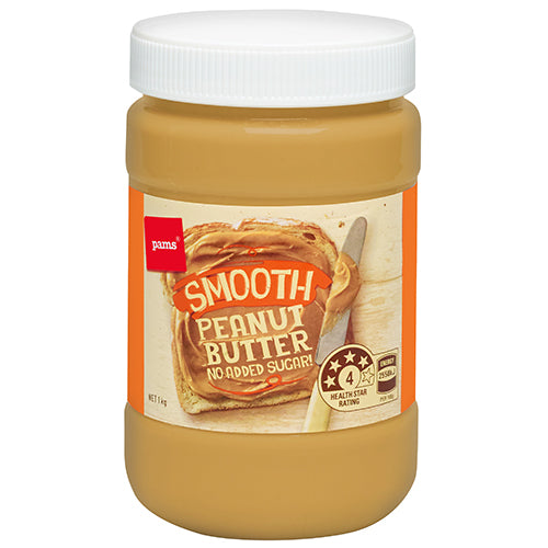 Pams Smooth Peanut Butter 1kg