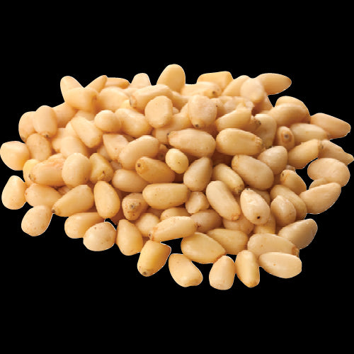 Gilmours Pine Nuts 500g pack featuring premium, nutritious pine nuts ideal for cooking, snacking, and enhancing meals.