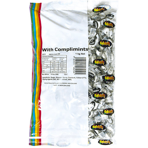 Colorful 1kg bag of individually wrapped Rainbow Mints, perfect for parties, gifts, or a refreshing snack.