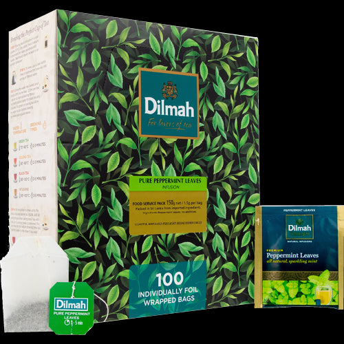 Dilmah Peppermint Tea Bags Foil Wrap 100pk
