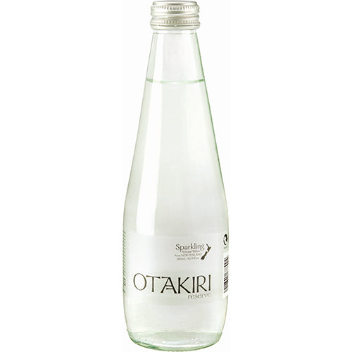 Otakiri Springs 300ml glass bottle sparkling water, offering crisp, refreshing taste in an eco-friendly, stylish design.