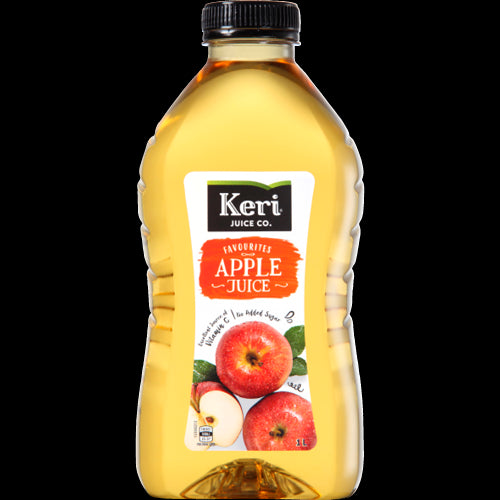 Keri Favourites Apple Juice 1L bottle showcasing a refreshing, delicious apple beverage made from succulent apples.