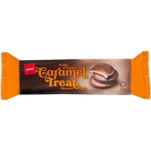 Pams Caramel Treats Biscuits 200g