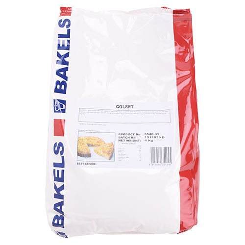 Bakels Colset 4kg, a premium baking ingredient for versatile, gluten-free creations with optimal texture and moisture.