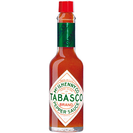 Tabasco Pepper Sauce 60ml in a bottle, delivering bold heat and flavor for enhancing any dish or meal.