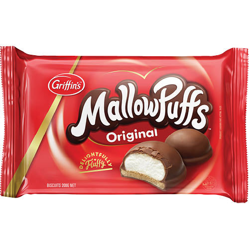 Griffin's MallowPuffs Original Chocolate Biscuits 200g