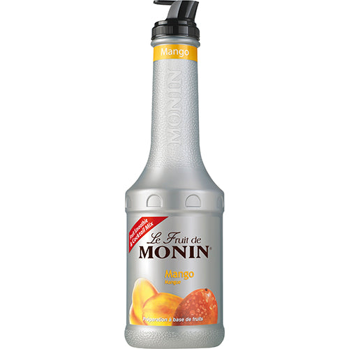 Monin Mango Fruit Puree 1l, a vibrant and flavorful addition for cocktails, smoothies, and desserts made from ripe mangoes.