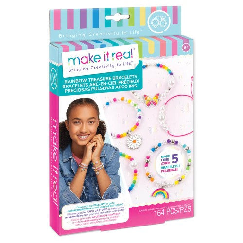 Colorful DIY bracelet kit with beads, cords, and a PlayTray for trendy tweens to create stylish, personalized accessories.