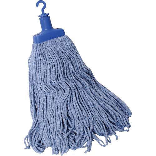 Sabco Blue Cotton Mop Refill 400g featuring ultra-absorbent cotton fibers for effective cleaning on various floor types.