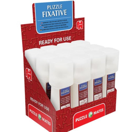 Puzzle Fixative 110ml bottle for preserving jigsaw puzzles, featuring an extended nozzle for easy, precise application.