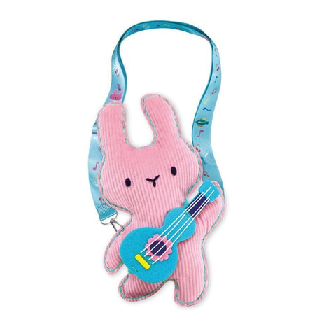 Avenir Musical Bunny sewing kit featuring soft corduroy, pre-punched fabric, and accessories for creative kids aged 6+.