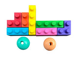 Eco-friendly Haku Yoka Truck Block Crayons in vibrant colors, crafted from 10% beeswax, perfect for young artists.