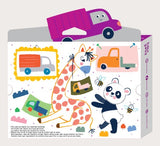 Eco-friendly Haku Yoka Truck Block Crayons with 9 vibrant colors, made from beeswax for smooth, safe, creative fun for kids.