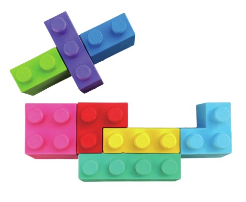 Eco-friendly Haku Yoka Heli Block Crayons set with 8 vibrant, chunky crayons made from 10% beeswax for young artists.