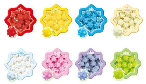 Aquabeads Star Bead Refill Pack with 600+ beads in 21 colors for creative designs of fuzzy animals for kids aged 4+.