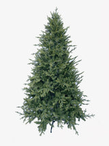 7.5' Mixed PE Pine Tree with 3268 tips, featuring realistic foliage, perfect for holiday décor and ornament display.