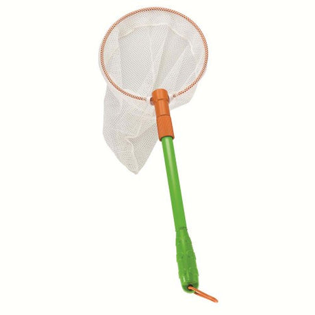 Lightweight bug catching net with expandable handle, perfect for kids aged 5+ to explore nature and discover small creatures.