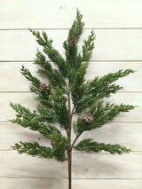 Real Touch Juniper Spray with Seeds, 80 cm tall, featuring 5 sprays with 3 lush leaves each, ideal for elegant floral decor.