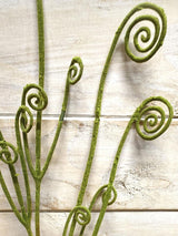 Lifelike artificial large crosier spray featuring lush greenery, perfect for low-maintenance home and event decor.