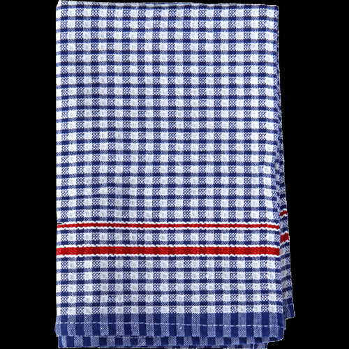 Blue Filta Cotton Tea Towel, 100% cotton, highly absorbent, perfect for drying dishes and adding style to kitchens.