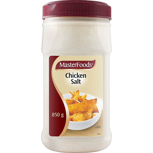 Masterfoods Chicken Salt Herb & Spice 850g - a gourmet seasoning blend perfect for enhancing meats and vegetables.