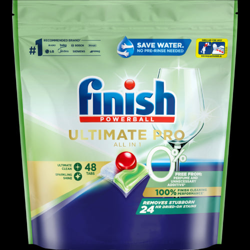 Finish Ultimate Pro 0% Dishwasher Tablets 48pk