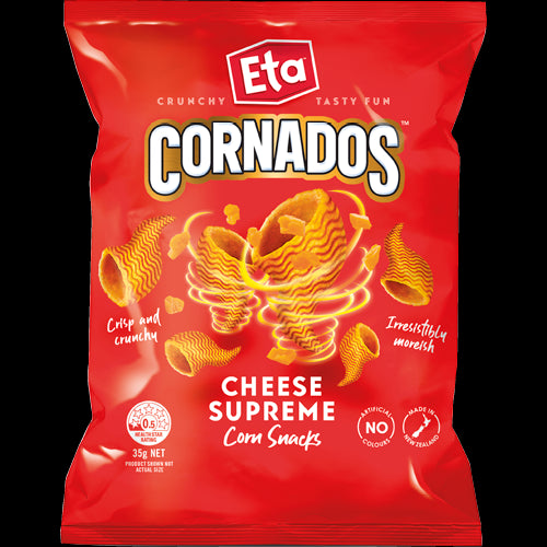 Eta Cornados Cheese Supreme Corn Snacks 35g