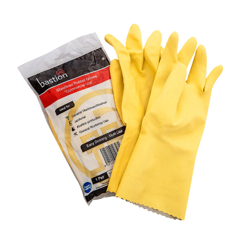 Bastion Silverlined Yellow X Large Gloves 1pk