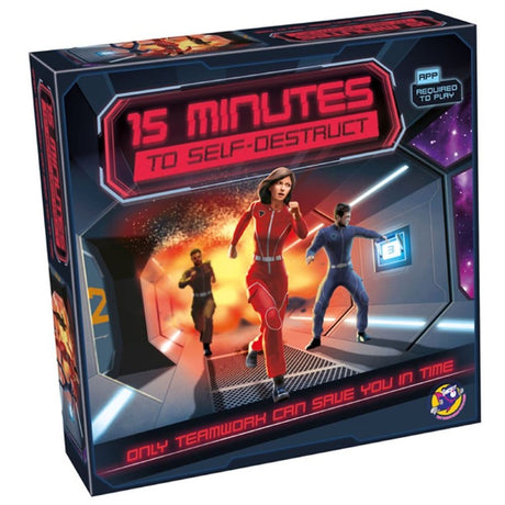 Thrilling cooperative game '15 Minutes to Self Destruct', where players race to deactivate switches before time runs out.