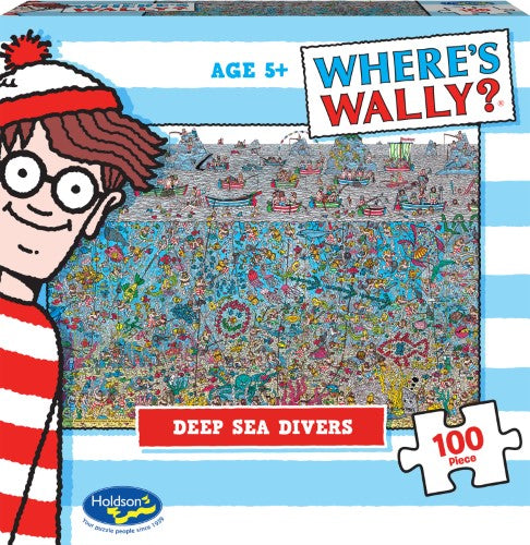 Jigsaw Puzzle - Where's Wally Deep Sea Divers (100pcs)