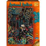 Whimsical 300pc XL puzzle featuring enchanting animals, designed by New Zealand artist Evan Heasman, perfect for family fun.