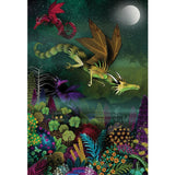 Colorful 300-piece XL puzzle featuring Evan Heasman's whimsical 'Breeze Dragon' artwork, perfect for ages 8 and up.