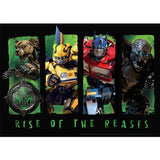 60-piece Transformers jigsaw puzzle featuring iconic characters from 'Rise of the Beasts', perfect for ages 4 and up.