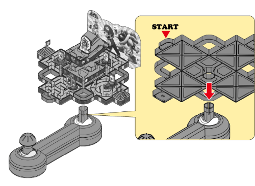 Tilt and turn through the Maze Game - Super Mario, guiding Mario to reunite with Princess Peach in this fun tabletop adventure.