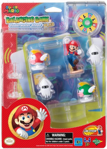 Balancing Game featuring Super Mario figures on an underwater stage for family fun and strategic gameplay.