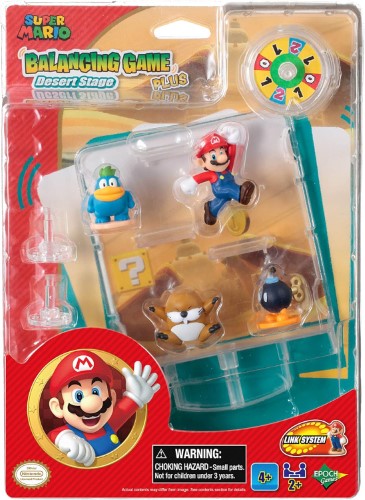 Balancing Game featuring Super Mario figures on a whimsical Desert Stage, designed for strategic play and skill development.