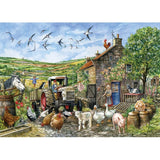 500XL jigsaw puzzle from the Regency Collection featuring a serene 'Heading Home from the Field' scene, ideal for ages 8+.