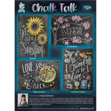 Chalk Talk 1000pc puzzle titled 'In Full Bloom', featuring vibrant flowers on a chalkboard background for a stunning display.