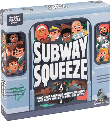 Engaging puzzle game Subway Squeeze, where players strategically fill a train with diverse passengers and score points.