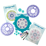 Spirograph Mandala Maker kit featuring interchangeable wheels and stencils for creating intricate mandala designs.