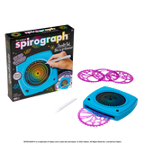 Colorful Spirograph Doodle Pad showcasing intricate designs, LCD screen, stylus, and stencils for creative fun without mess.