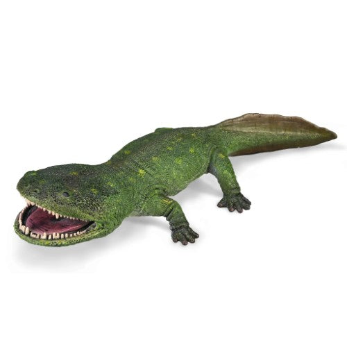 Lifelike CollectA Koolasuchus Cleelandi figurine, 1:20 scale, showcases a prehistoric amphibian with intricate details and vibrant colors.