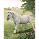 Hand-painted CollectA Boulonnais Mare Grey XL figurine, showcasing elegant detail and a regal silvery-grey coat.