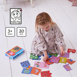 Colorful Peppa Pig puzzle for preschoolers, designed to teach counting and number recognition through play.