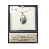 Elegant Tree of Life locket plated in silver, symbolizing growth and connection, perfect for sensitive skin and stylish layering.